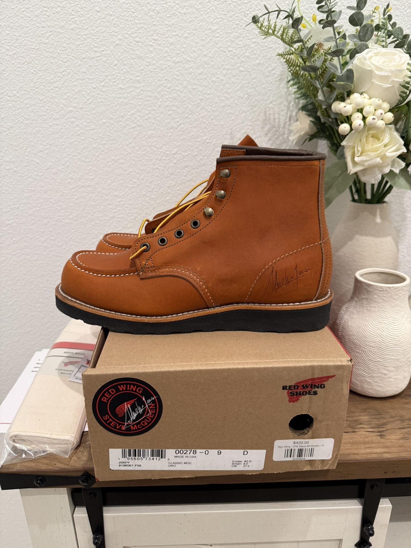 Heritage - Style 278 STEVE MCQUEEN CLASSIC MOC® MEN’S 6-INCH BOOT IN ORO LEGACY LEATHER