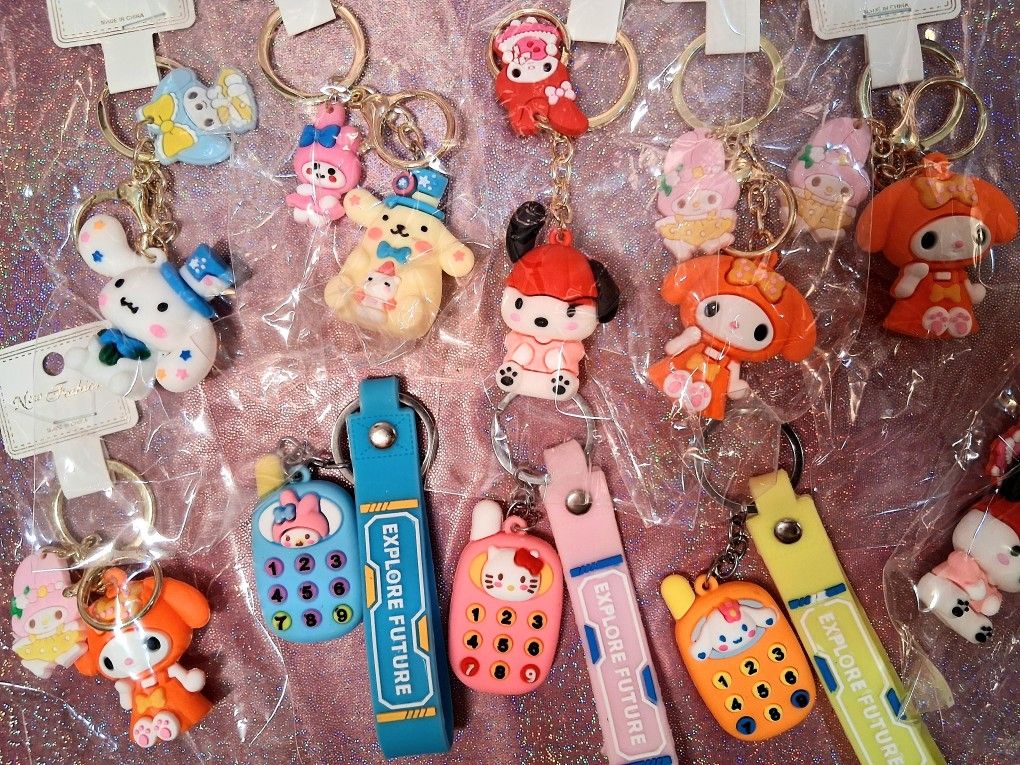 New Hello Kitty & Friends Keychains - $3 Each