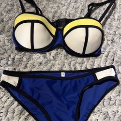 Color Block Bikini 