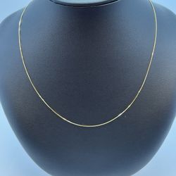 14K Gold Box Chain. New 