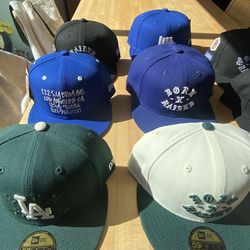 Born X Raised, Undefeated fitted hats 7 1/2