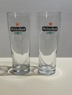 Set of 2 Heineken Beer Glasses