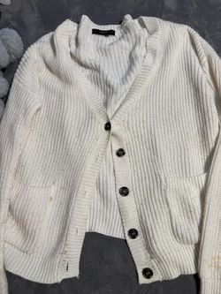 white cardigan 