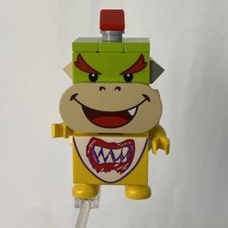 LEGO mar0003 Bowser Jr Complete Minifigure Brick Built Adventures W/ Mario (Rare Collectors Item!)