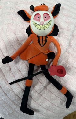 Hazbin Hotel Soft Model Figure Alaster/Angel Dust Plush Figure Soft Plush Throw Pillow Home Car Decoration (Color: Alastor, Size: 17.7 inches (45 cm) 