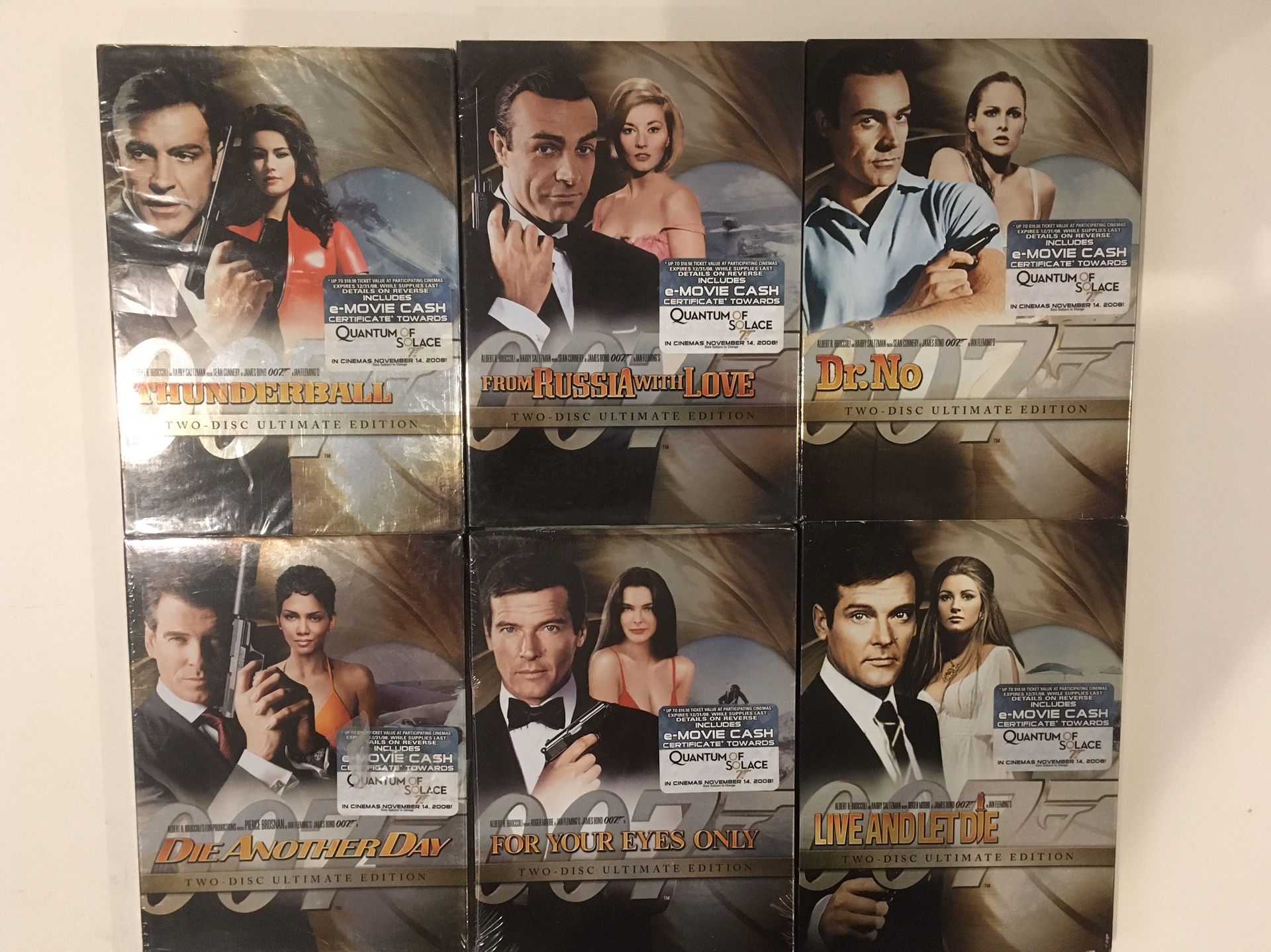 JAMES BOND 007 DVD COLLECTION ALMOST ALL NEW