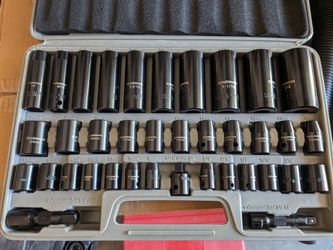 Cs004 Complete 3/8" and 1/2” Drive Impact Socket Set