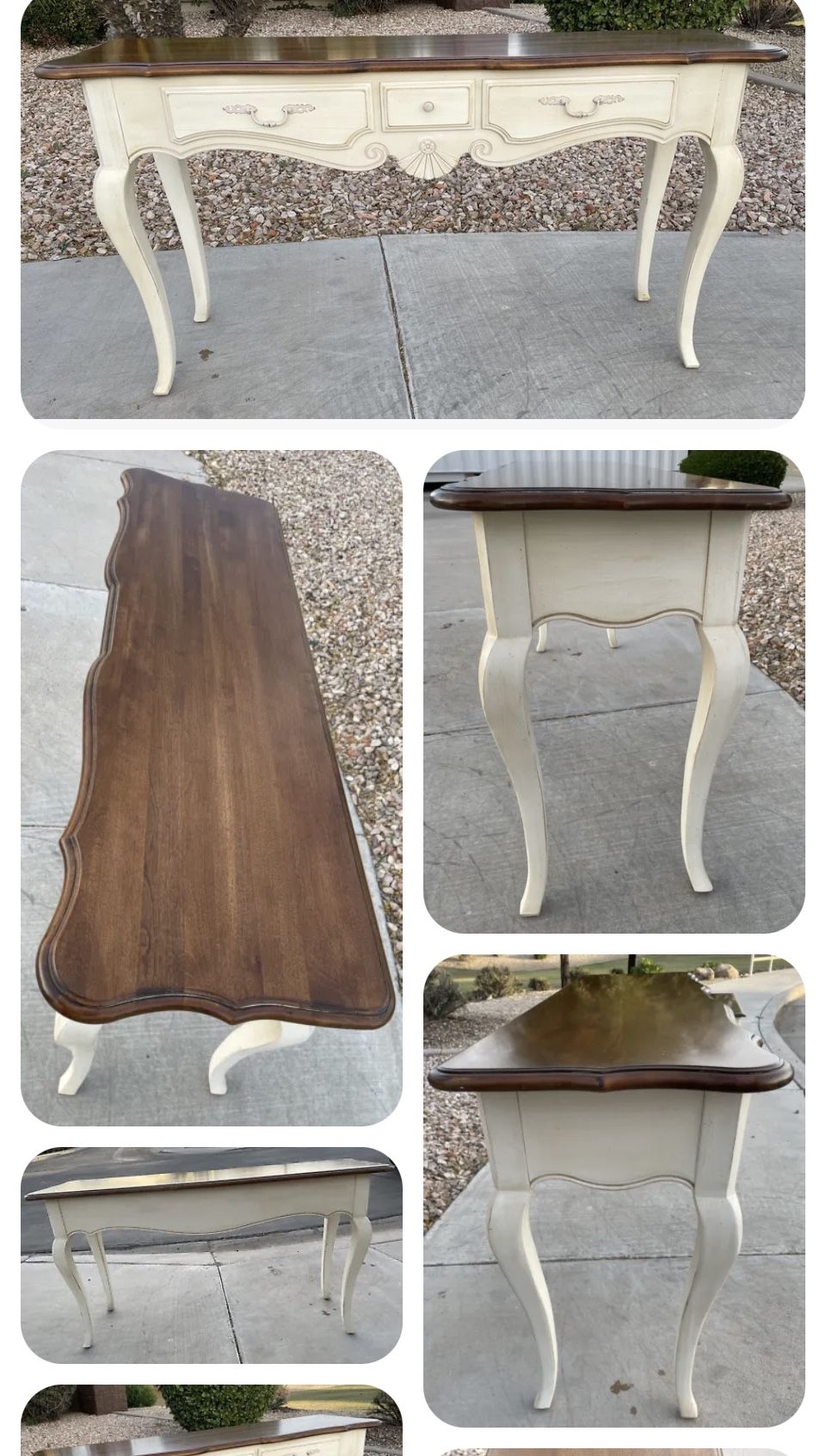 Ethan Allen Country French Sofa Table Console 26 9201 616 Brittany