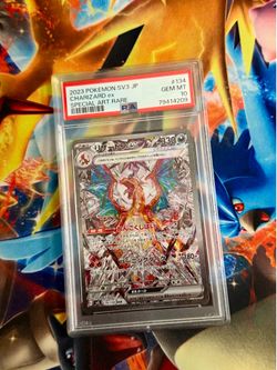 2023 POKEMON JAPANESE SV3-RULER OF THE BLACK FLAME #134 CHARIZARD EX PSA 10