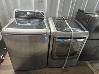Lg Washer And Dryer Set Electric Topload