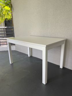 IKEA LANEBERG extendable dining table, white