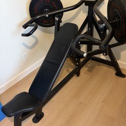 Plate Loaded Chest Press Machine – Like New – Home Gym Setup