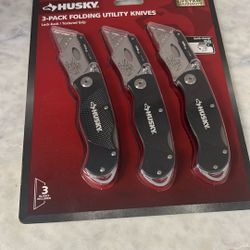 Husky Folding Utility Knives 