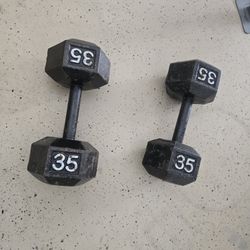 35 Lbs Dumbbells 