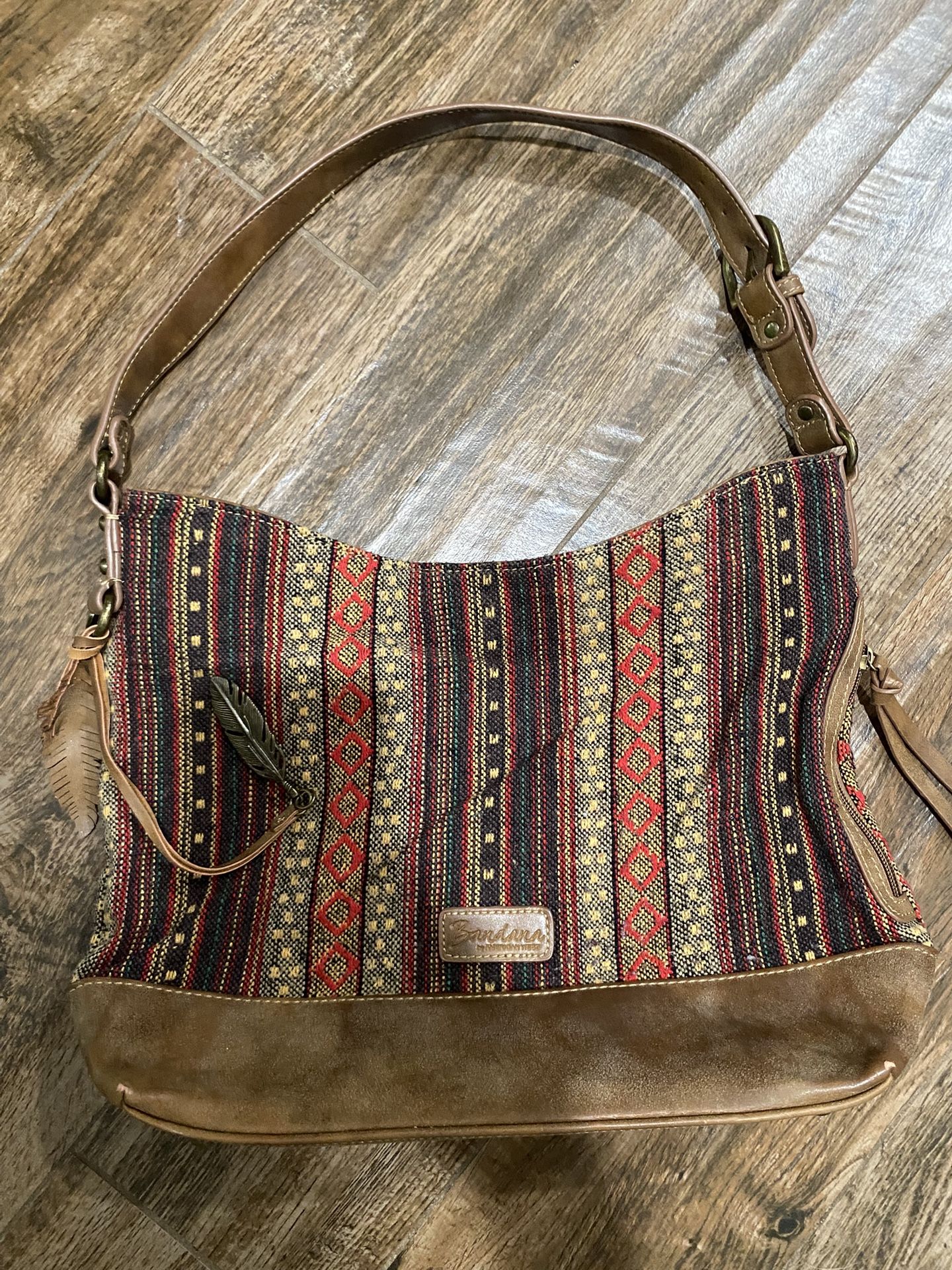 Bandana American west Multi Colored Boho Hand Bag Purse