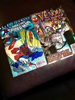 Nice 👍!! Marvel Comic Lot: Venom: The Hunted #3 & Amazing Spider-Man #35