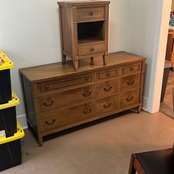 Mid Century Dresser And Side Table