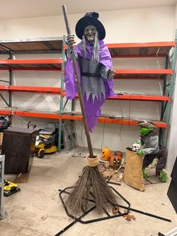 🎃 12 FT ANIMATRONIC WITCH FOR SALE! 👻
