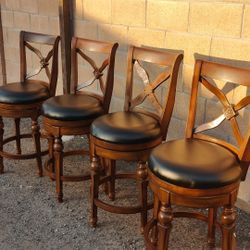 4 Counter Height Bar Stools Chairs Barstools 24"