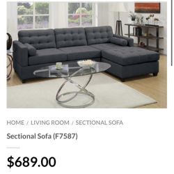 Gray Sectional Sofa