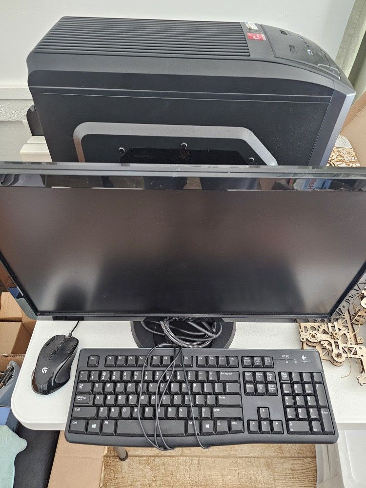 PC with Monitor, Keyboard, and Mouse