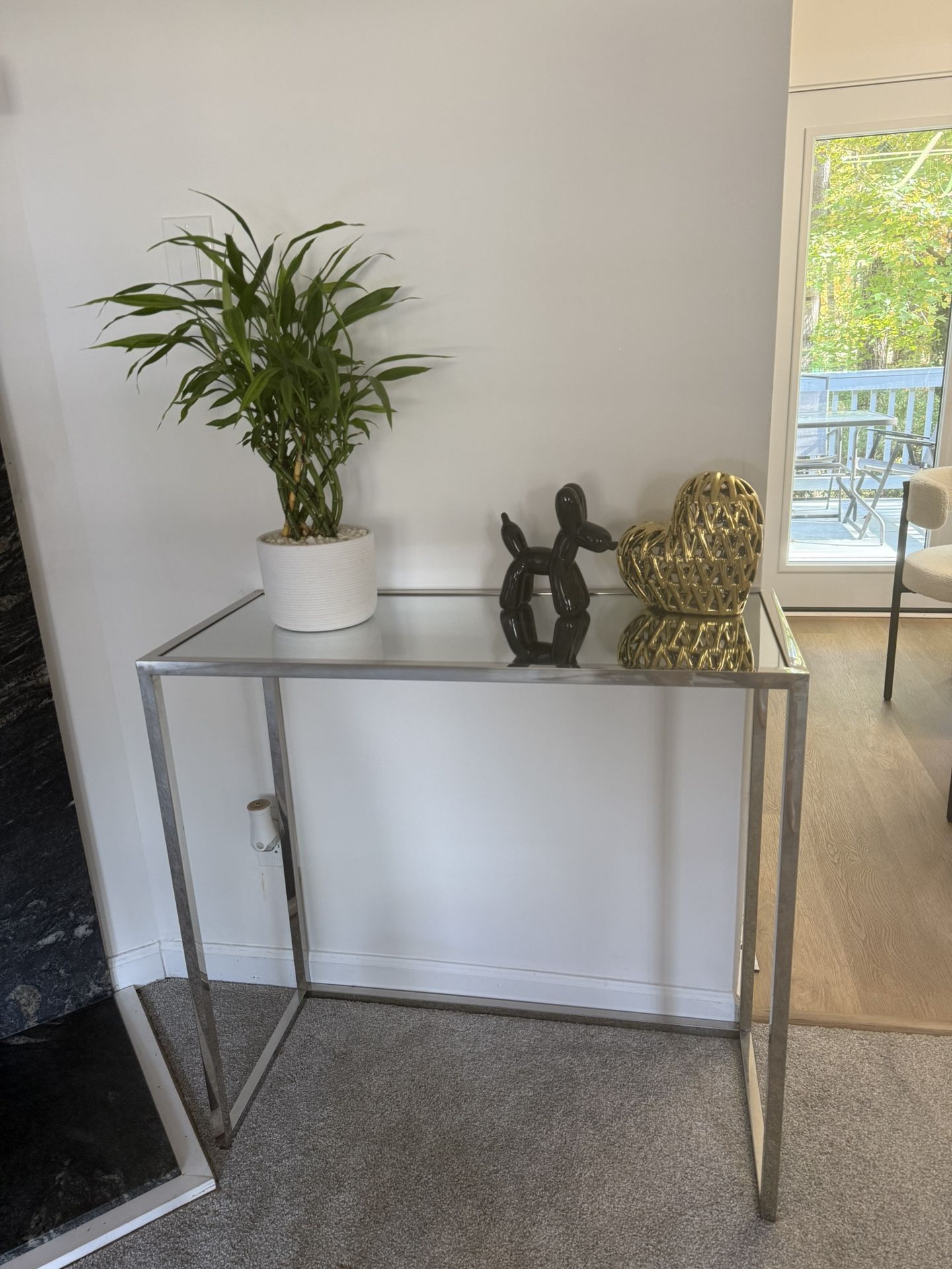 Modern Mirrored Console Table