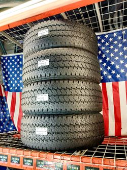 ✅ 4 USED TIRES LT285/60R20 FIRESTONE TRANSFORCE AT2 LOAD E 10PR TRUCK HEAVY-DUTY 285 60 20