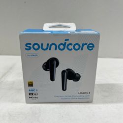 New Soundcore by Anker Liberty 5 Active Noise Cancellation Headphones Black 