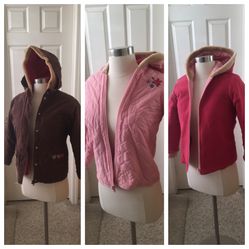 Gymboree Girls 3-in-1 Hooded Three Season Coat & Jacket, Size 10