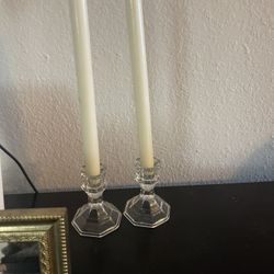 Candlesticks With Candle Holders 