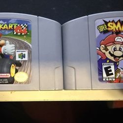Mario Kart 64 and Super Smash Bros