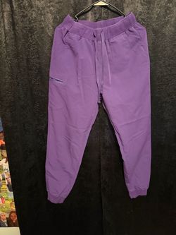 Purple scrub bottoms