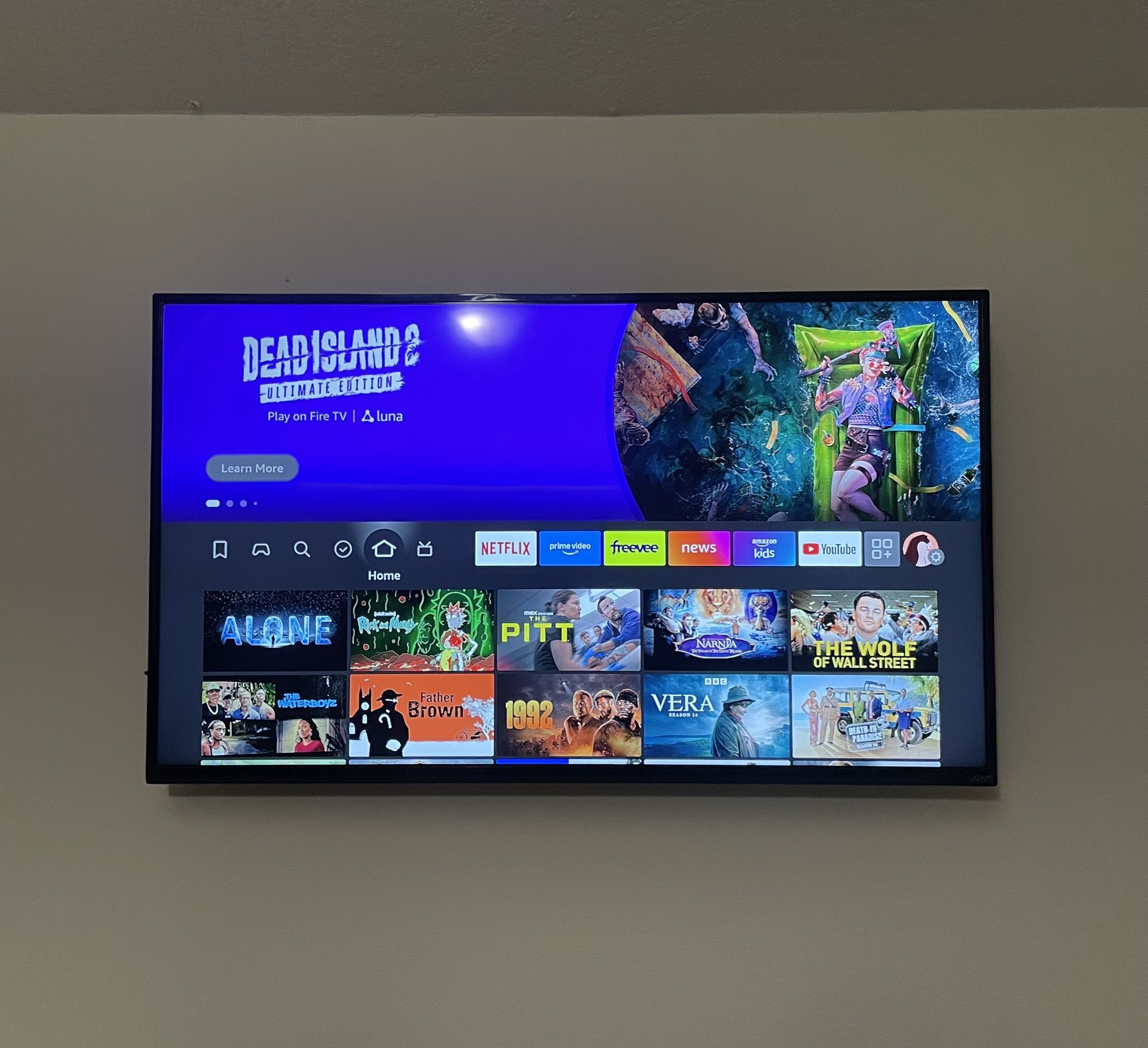 Vizio 50” Flatscreen W/ Fire Stick Included