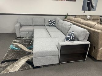 Halloween Sale Sectional Sleeper Sofa With Pull Out Bed
