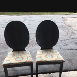 2 Wooden Chairs