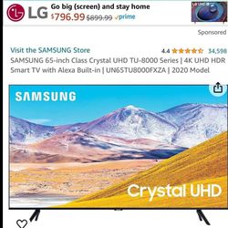 Samsung Smart Tv 65” 4k 