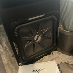 15” Kicker L7 With Ported Box With 1500 Rms White Skar Amped-1500.10m