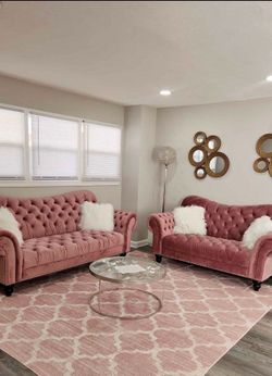 2 piece Furniture Set pink col like new movie  sale