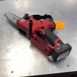 1003 Milwaukee 2527-20 12v Lithium Ion 6” Hatchet/Pruning Chainsaw W/ 4.0ah Battery 001519