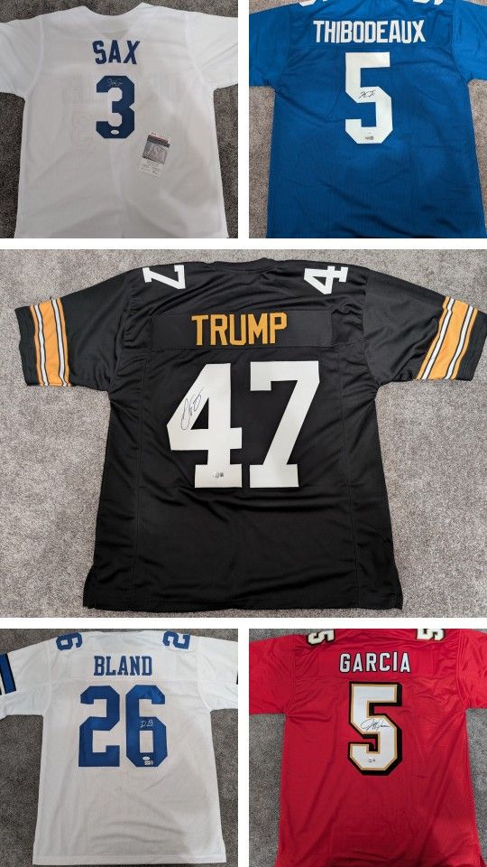 Autographed NFL And MLB Jerseys