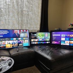 3 Televisions For Sale 