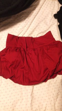 Red skorts