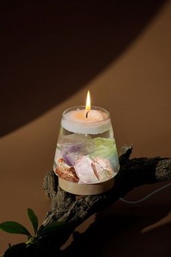 Crystal Gemstone Gel Candle