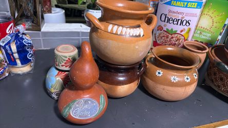 Mexican clay pots