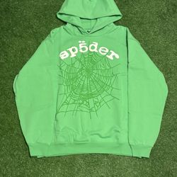 Green Sp5der Hoodie