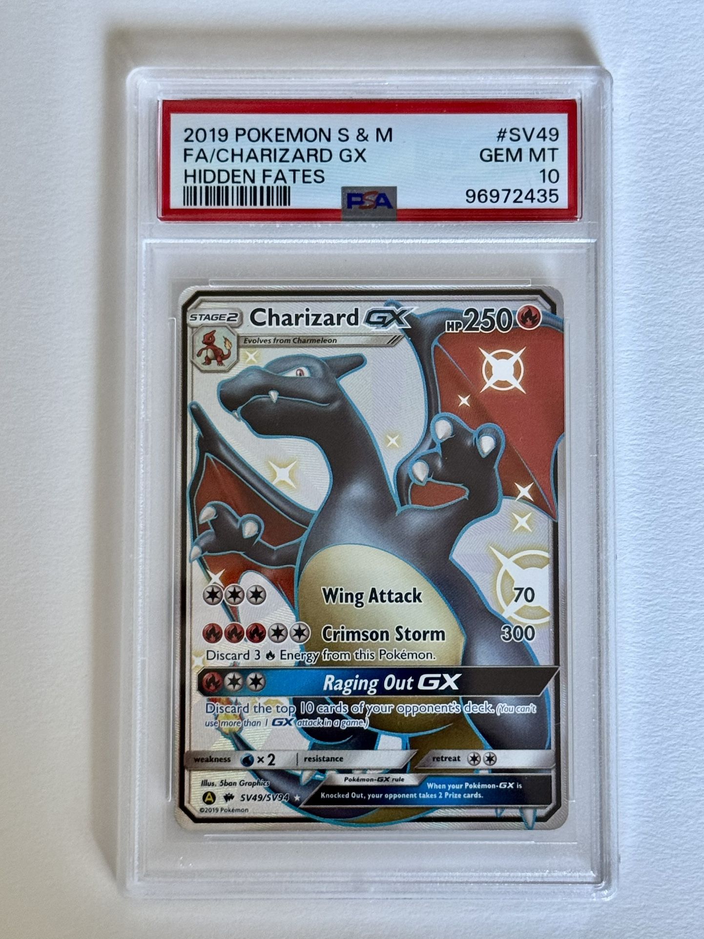 Charizard Gx PSA 10 Pokemon