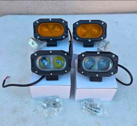 LED Light Pods Work Lights Luces Focos Niebla Neblina Offroad 4x4 Todo Terreno Chevy Gmc Ford Toyota