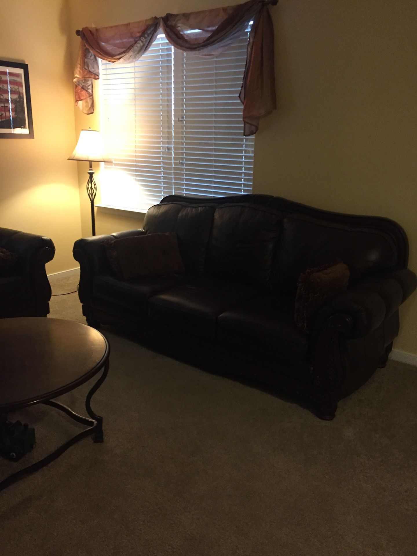 Ashley furniture leather sofas