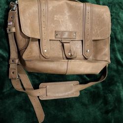 Copper River Bag Distressed Leather Laptop Messenger Work Travel Briefcase USA