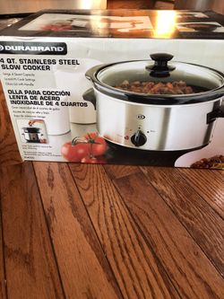 4 QT. Stainless steel slow cooker
